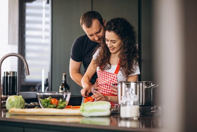 Making A Delicious Homemade Meal With A Cancer Man