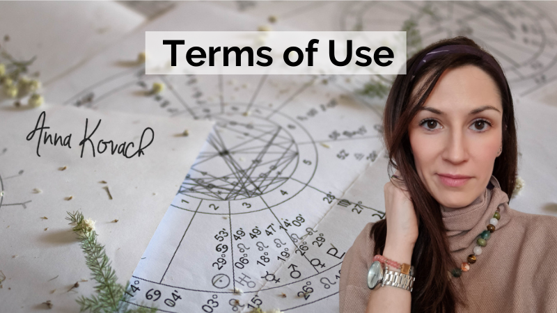 Anna Kovach Astrologer Terms of Use